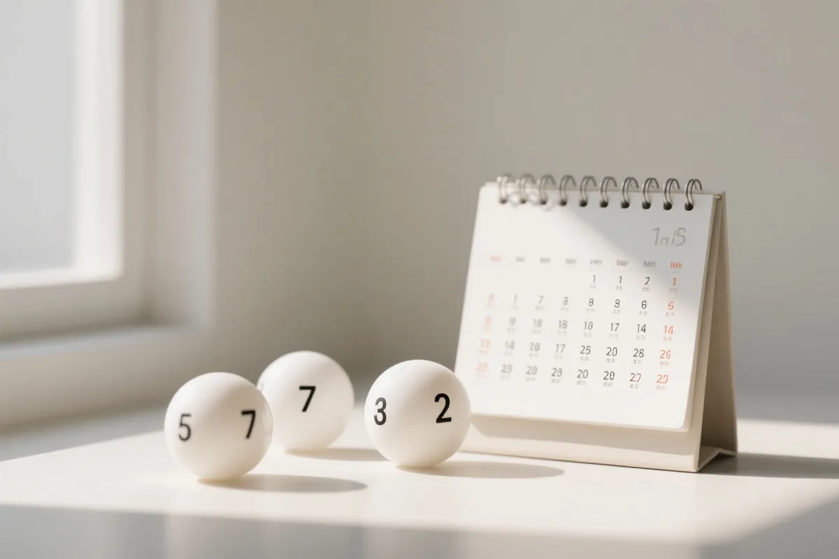 开奖日历与号码示意