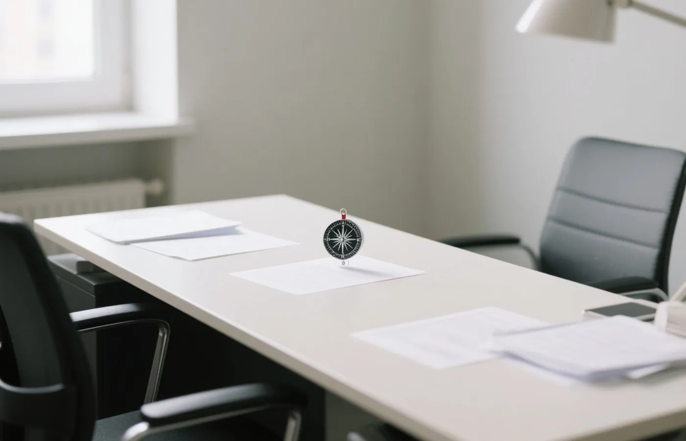 清晰与秩序的办公场景